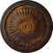 Ekena Millwork Alexa Ceiling Medallion (Fits Canopies up to 3"), Hand-Painted Rust, 15"OD x 1 3/4"P CM14AXRUS - alternate 1